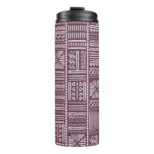 Vintage Handgezeichnete Vintage Ethnic Style Nahtl Thermosbecher