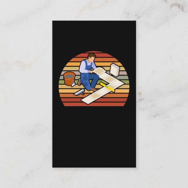 Vintage Handwerkskunst Visitenkarte (Vorderseite)