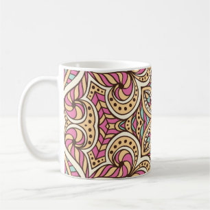 Vintage Handzeichnung des Islammusters Kaffeetasse