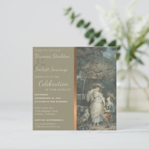 Vintage Happy Couple Faire-part de mariage