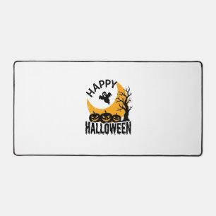Vintage-Happy-Halloween-Geist-Kürbis-Shirt-Design Schreibtischunterlage