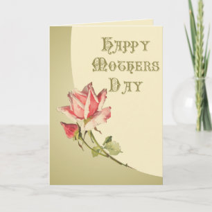 Vintage-Happy-Mother's-Day-Karte Karte