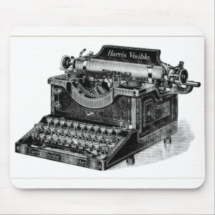 Vintage Harris Vue Typewriter Mousepad