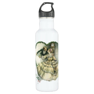 Vintage Harrison Fisher, Weihnachtsbraut und Bräut Edelstahlflasche