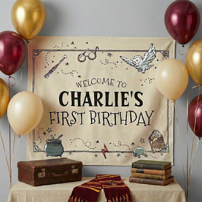 Vintage Harry Potter Erster Geburtstag Wandteppich (Von Creator hochgeladen)