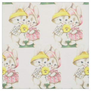 Vintage Häschen Ostern Stoff