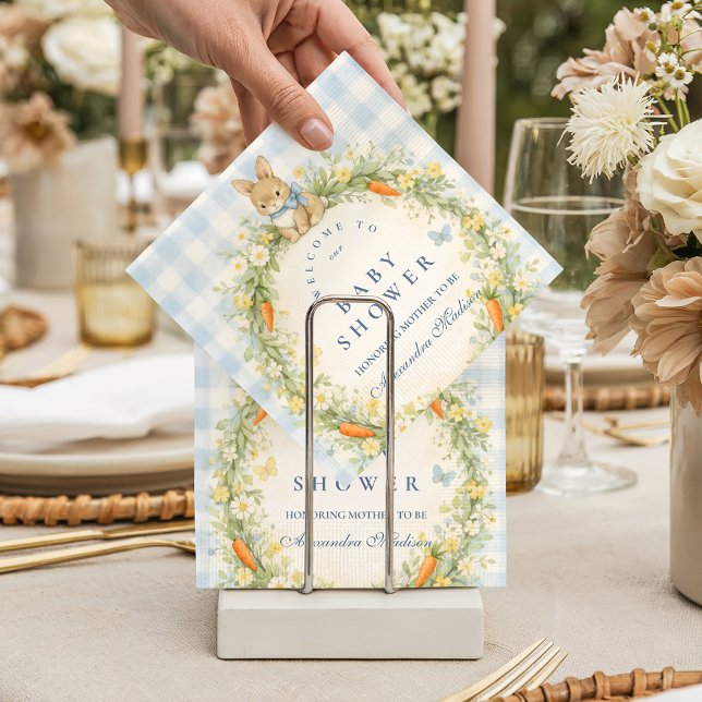 Vintage-Hasen-Garten-Baby-Party Serviette (Von Creator hochgeladen)