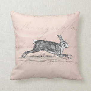 Vintage-Hasen-Illustration - Hasen Kissen