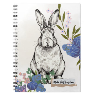 Vintage-Hasen-Notizbuch Journal Notizblock