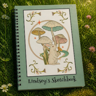Vintage-Hasen-Spiral-Skizzenbuch Notizbuch
