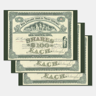 Vintage Hauptstadt Geschenkpapier Set