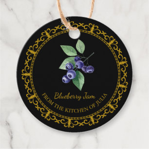 Vintage hausgemachte Blueberry Jam Hang Tag l Blac Geschenkanhänger
