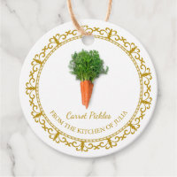 Vintage hausgemachte Carrot Pickle Hang Tag