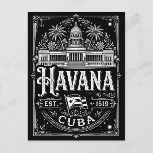 Vintage Havanna Kuba Kubanisches Reiseerbe Postkarte