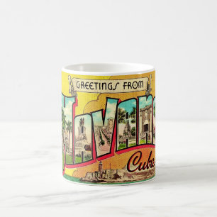 Vintage-Havanna-Kuba-Postkarten-Tasse Kaffeetasse