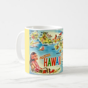 Vintage Hawaii-Inseln-Tasse Kaffeetasse
