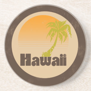 Vintage Hawaii-Logo Getränkeuntersetzer