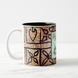 Vintage Hawaii-Tasse Zweifarbige Tasse