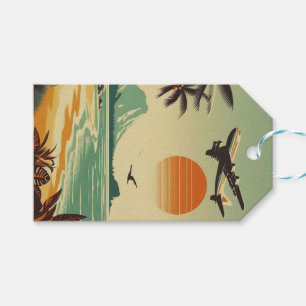 Vintage Hawaii/Tropisch  Geschenkanhänger