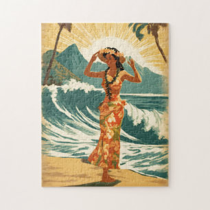 Vintage Hawaiian Travel Honolulu Mittel-Pazifik