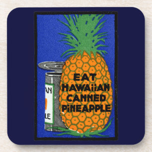 Vintage hawaiianische Ananas Untersetzer