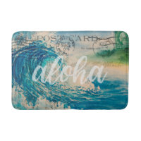 Vintage Hawaiianische Wave-Postkarte