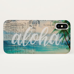 Vintage hawaiische Palme-Postkarte Case-Mate iPhone Hülle
