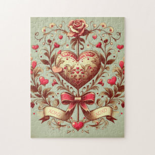 Vintage Heart Valentinstag xoxo