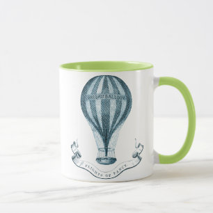 Vintage Heißluftballon-Tasse Tasse