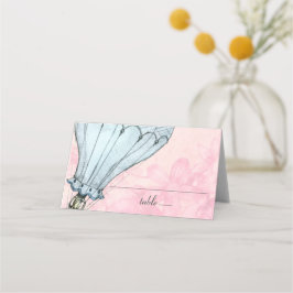Vintage Heißluftballonhochzeit Platzkarte