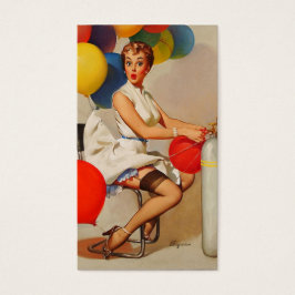 Vintage Helium-Party-Ballons Button up Girl