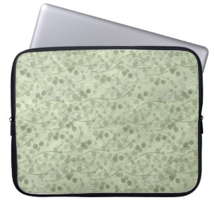 Vintage hellgrüne Blätter in Not Laptopschutzhülle