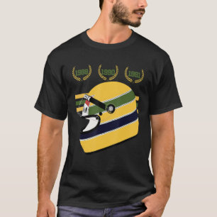 Vintage-Helm-Weltmeister Formel-Rennstrecke T-Shirt