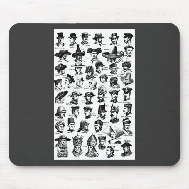 Vintage Hennen Mousepad (Vorne)