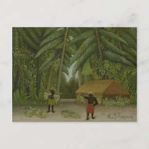 Vintage Henri Rousseau Bananenernte Postkarte