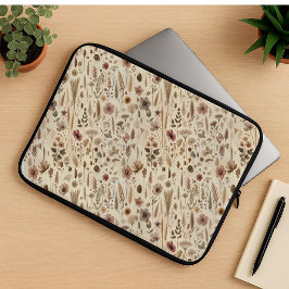 Vintage Herbarium Pressed Flower Botanical Laptop  Laptopschutzhülle