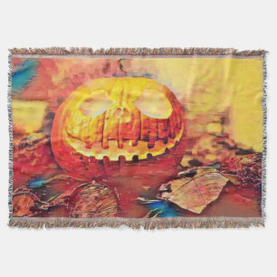 Vintage Herbst-Kürbisse Herbstfarben Zeichnung Th Decke