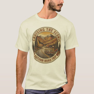 Vintage-Herbst-Roadtrip-Retro-Reise- Landschaft T-Shirt