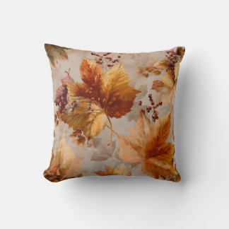 Vintage Herbstblätter Kissen