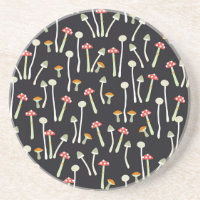 Vintage Herbstpilze Muster Design.