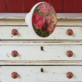 Vintage Herbstunterschiede Keramikknauf