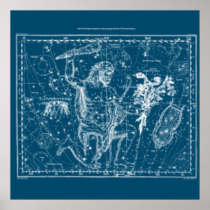 Vintage-Hercules-Konstellation Poster