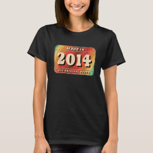 Vintage Hergestellt 2014 Originalteile Nummernschi T-Shirt