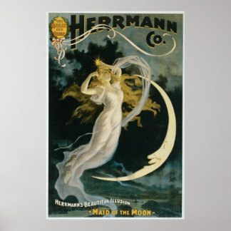Vintage Herrmann-Meerjungfrau Poster