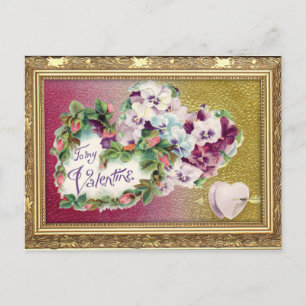 Vintage Herzklopfe Valentine Postkarte