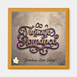 "Vintage Herzschläge verstrickt" Magnet