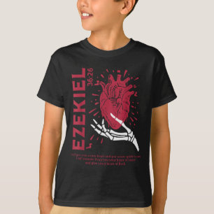 Vintage Hesekiel 36-26 Herz aus Fleisch Bibelvers T-Shirt