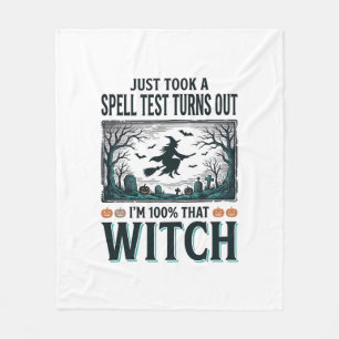 Vintage-Hexen-DNA-Humor-Halloween-Vektordesign_1 Fleecedecke