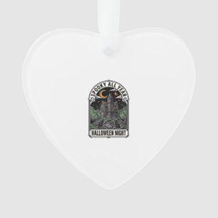 Vintage Hexen Halloween Spukhaus-Shirt_1 Ornament