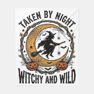 Vintage-Hexen-Shirt Genommene Hexe Halloween-Desig Fleecedecke